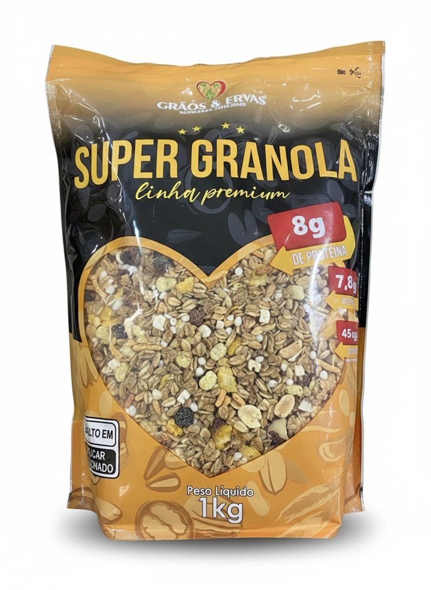 Super Granola 40 Ingredientes - Grãos&Ervas