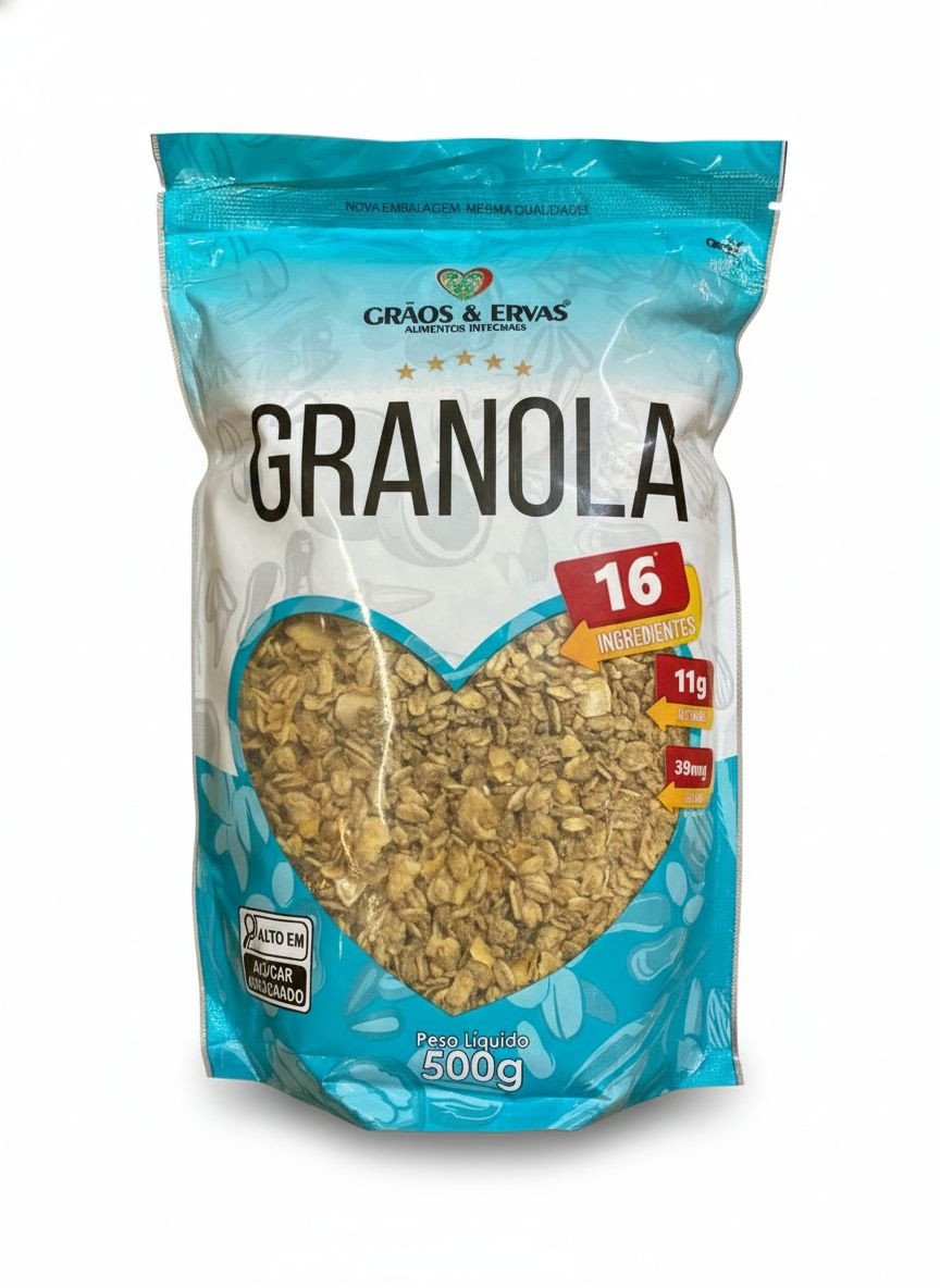 Granola 16 Ingredientes - Grãos&Ervas