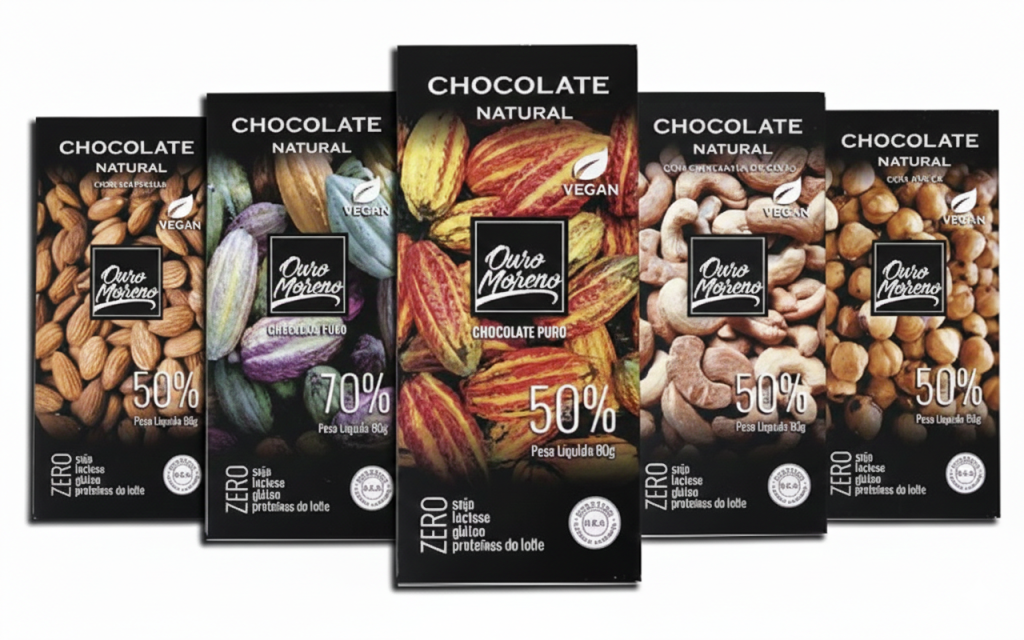 Chocolate Orgânico em barra - Ouro Moreno 