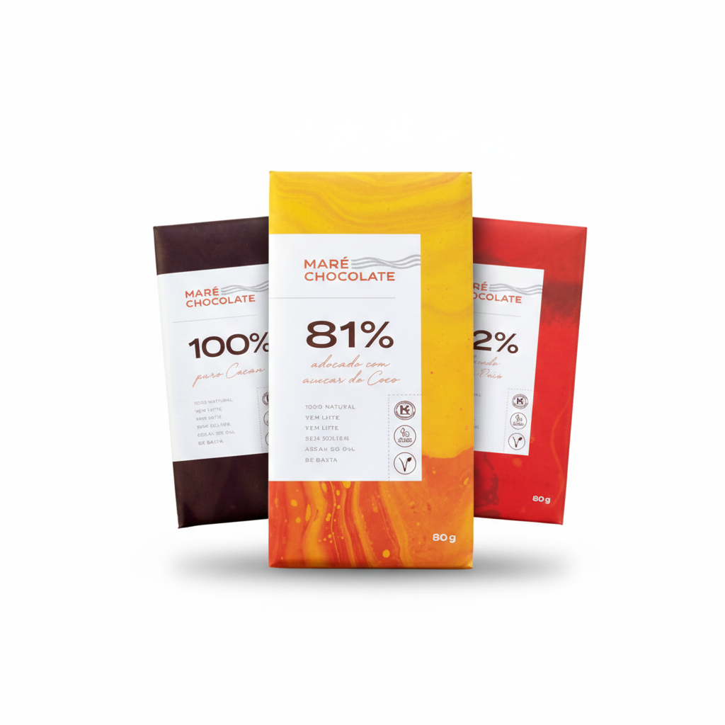 Chocolate Orgânico em barra - Maré Chocolate 