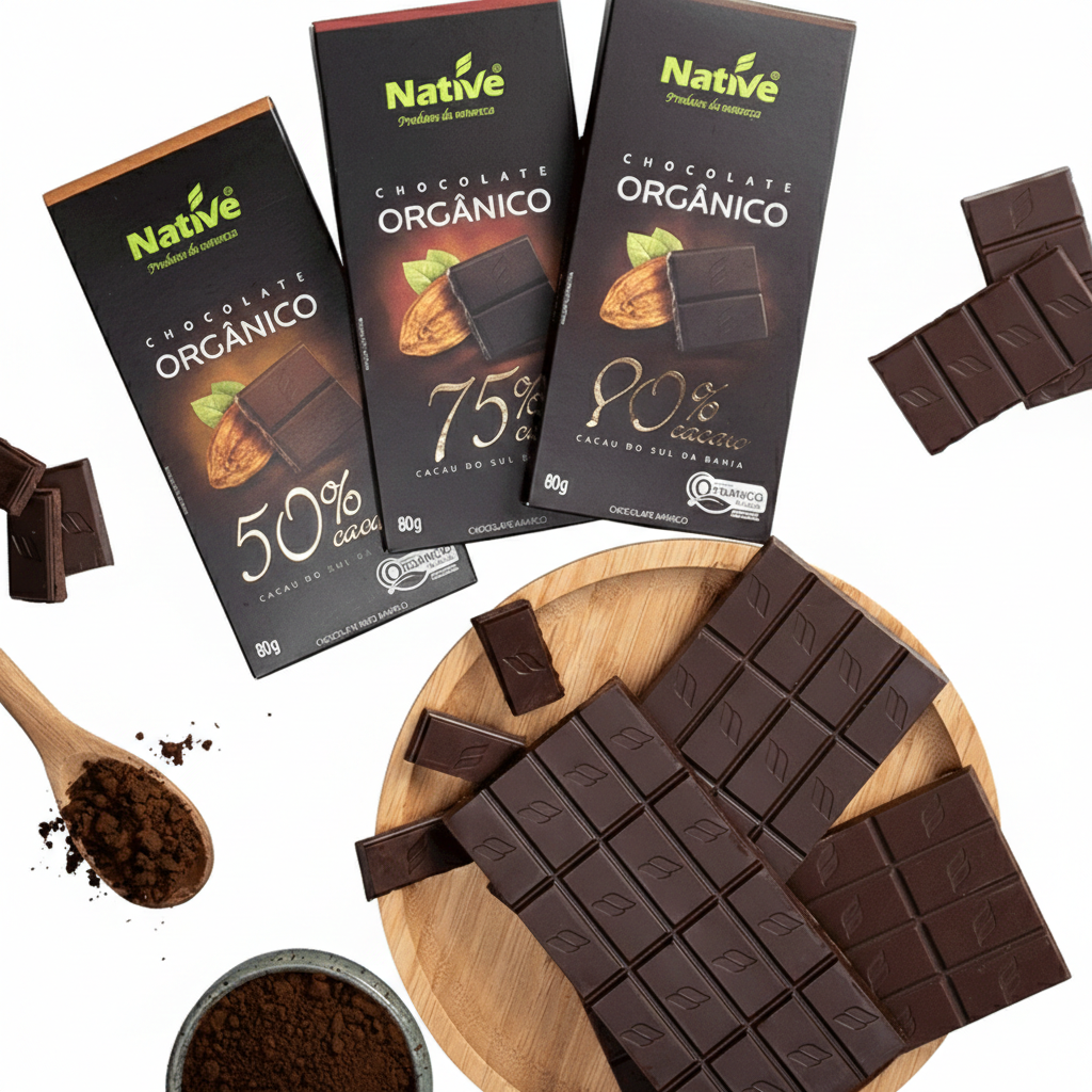 Chocolate Orgânico em barra - Native 
