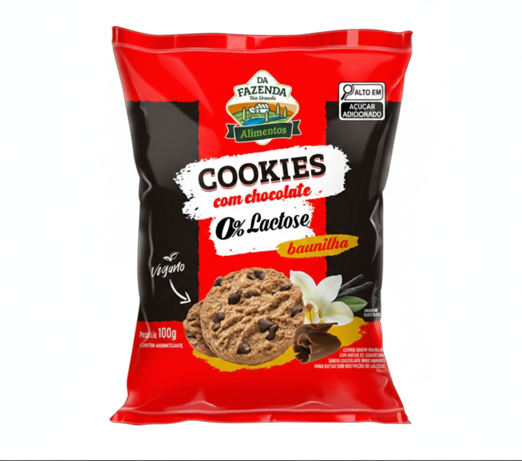 Cookies com Chocolate Zero - Da Fazenda 