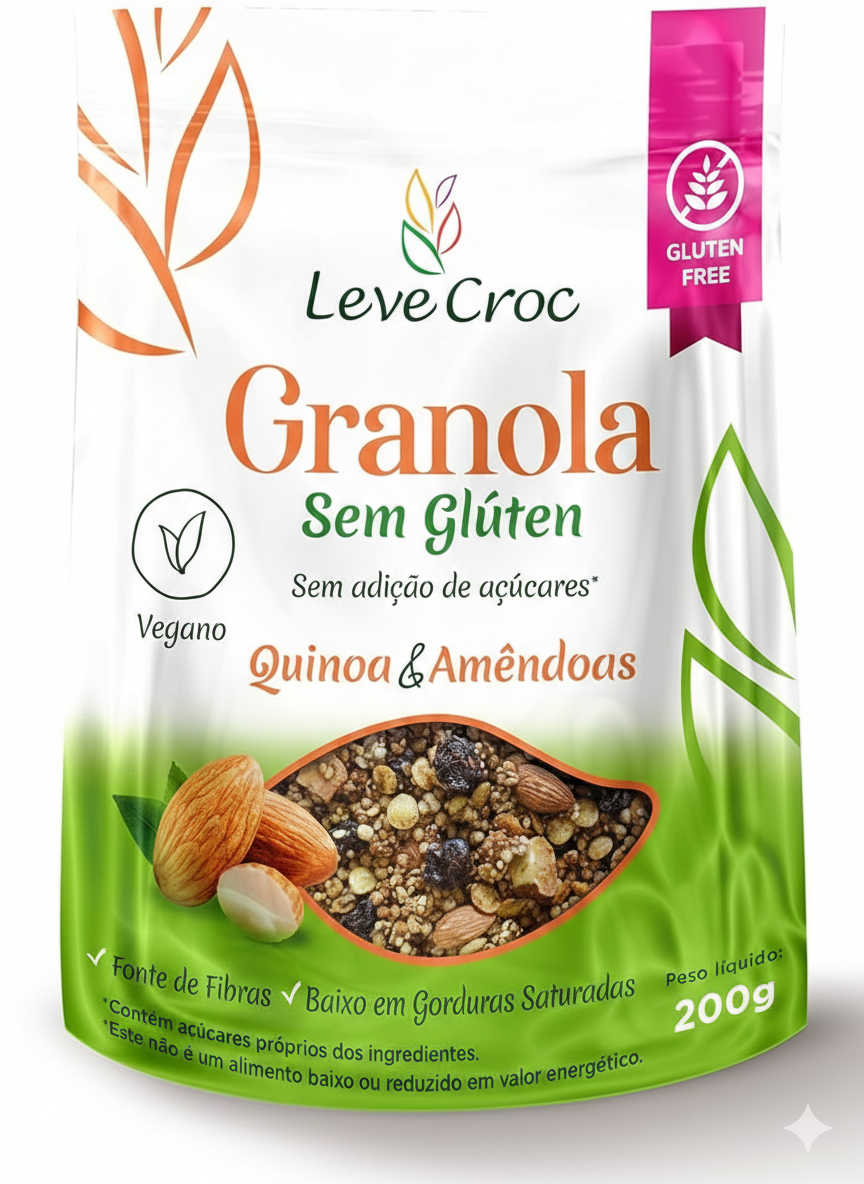 Granola s/ Adição de Açúcar - Leve Crock