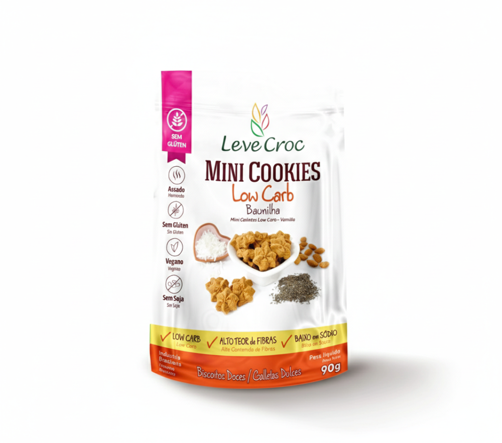 Mini cookies Low Carb - Leve Croc 