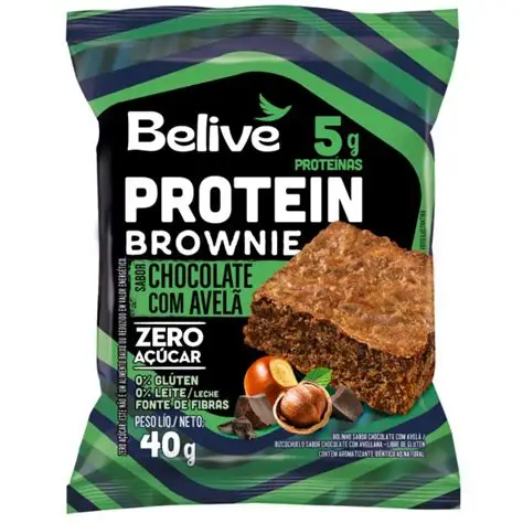 Browne Protein 5g chocolate com avelã - Belive