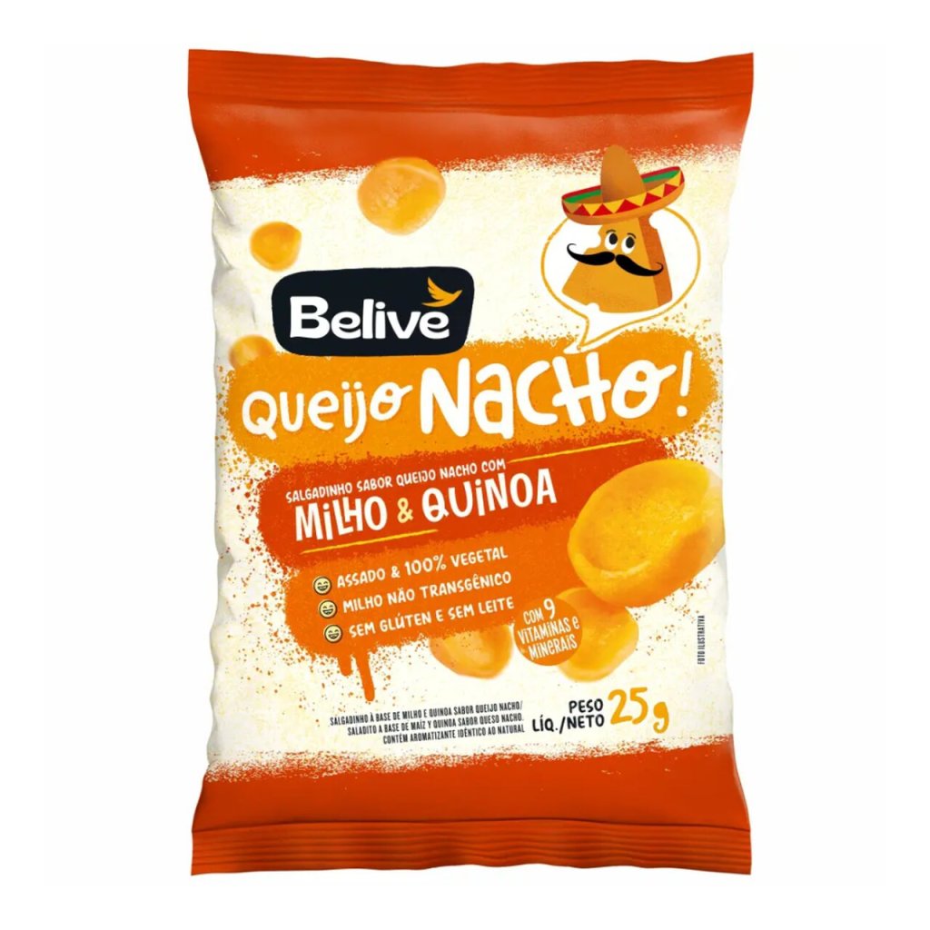 Salgadinho de Queijo Nacho - Belive