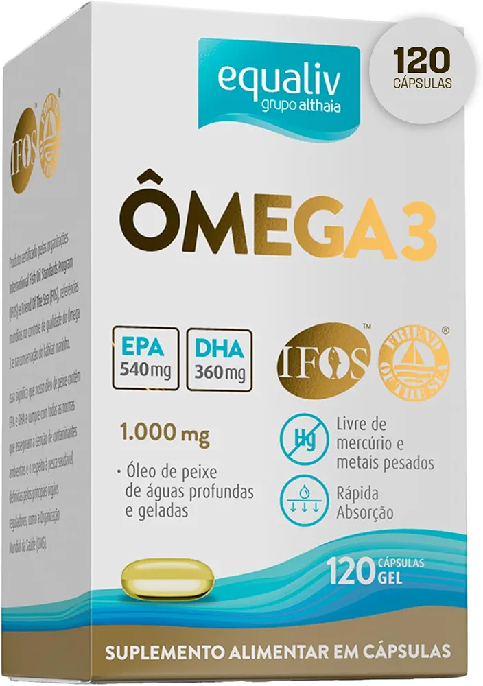 Ômega 3 EPA 540mg DHA 360mg - Equaliv