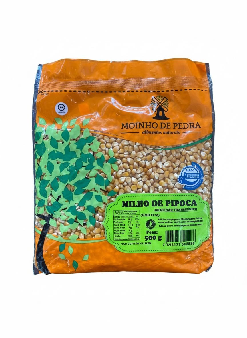 Milho de Pipoca não Transgênico - Moinho de Pedra