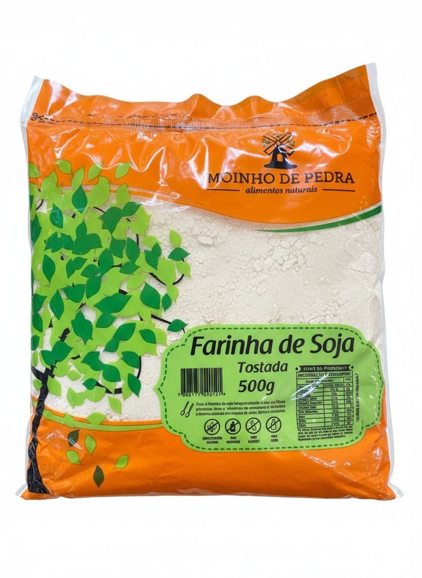 Farinha de Soja tostada - Moinho de Pedra