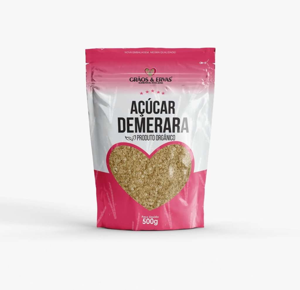 Açúcar Demerara Orgânico - Grãos&Ervas