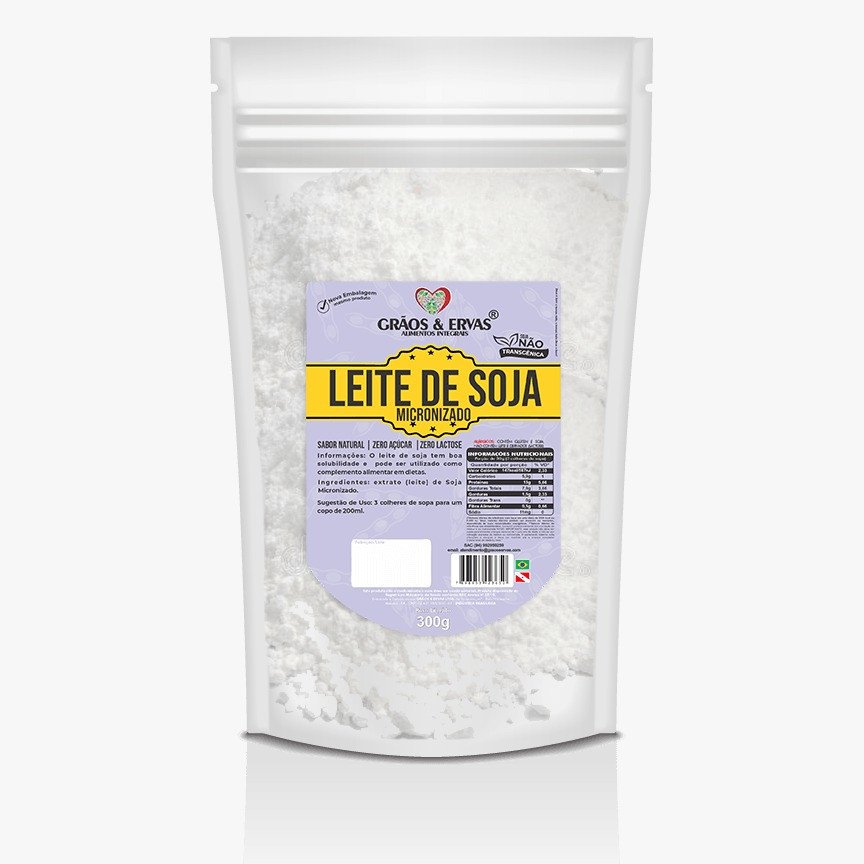 Leite de Soja Micronizado Natural Grãos&Ervas