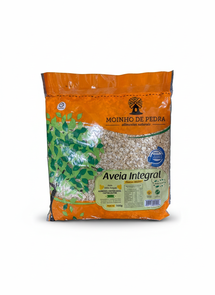Aveia Integral Flocos Médios- Moinho de Pedra 