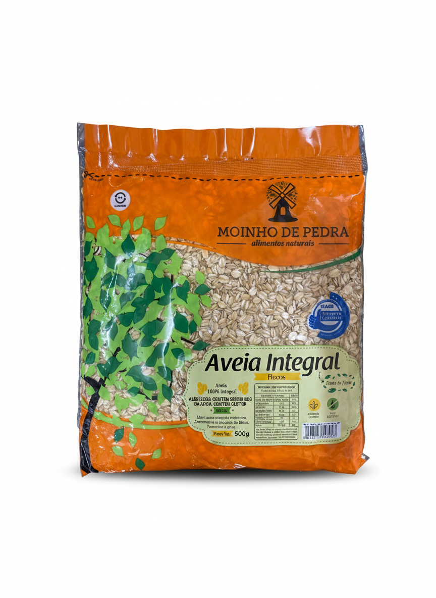 Aveia Integral Flocos Grossos - Moinho de Pedra 