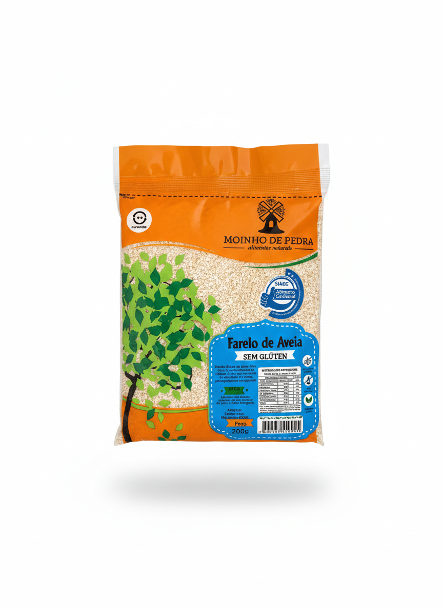 Aveia Farelo sem glúten- Moinho de Pedra 