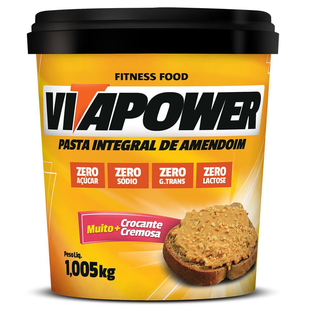 Pasta de Amendoim Integral Crocante - VitaPower