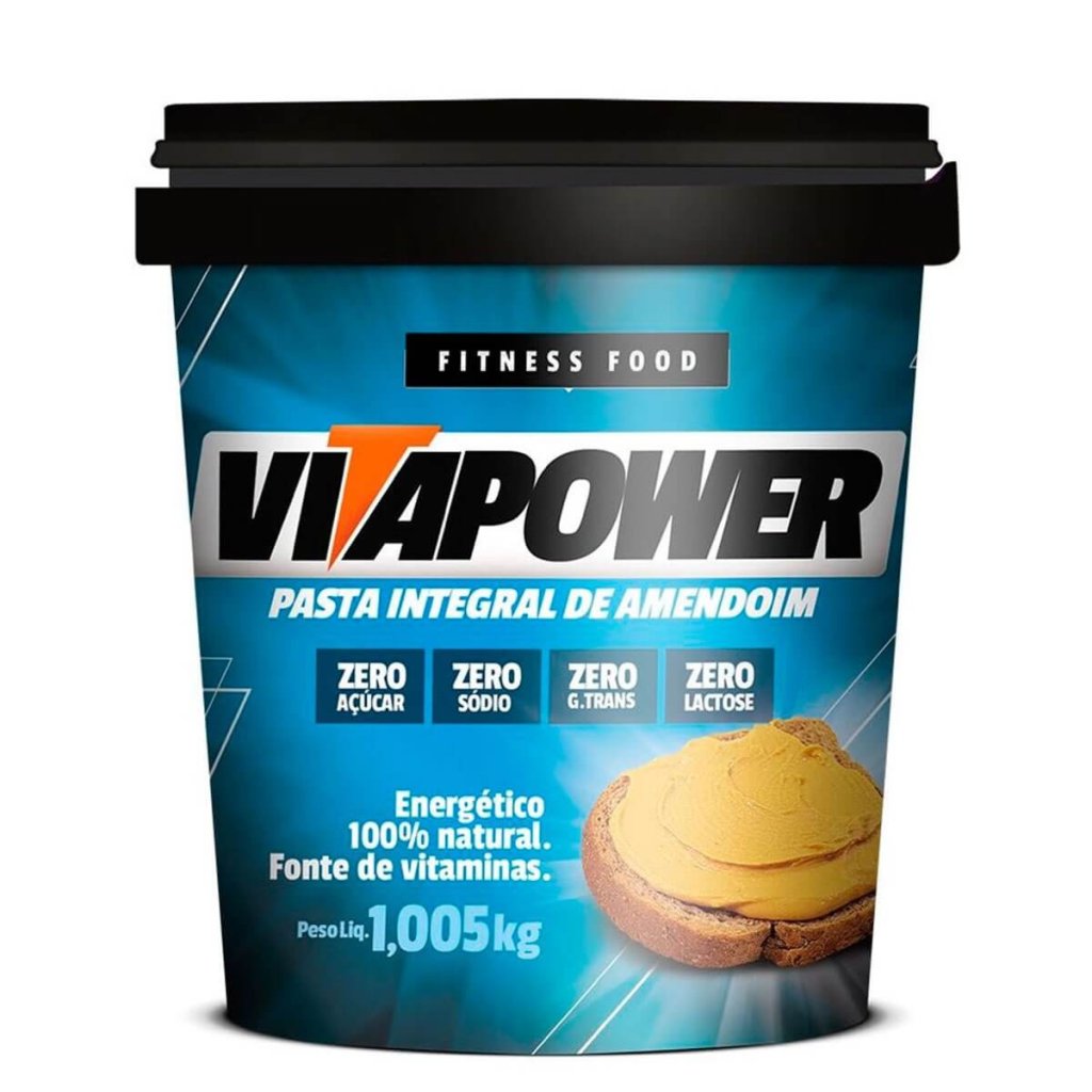 Pasta de Amendoim Integral Lisa - VitaPower