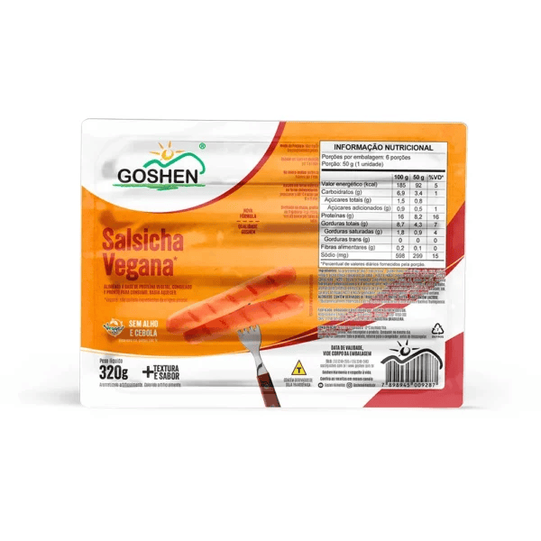 Salsicha de Soja - Goshen