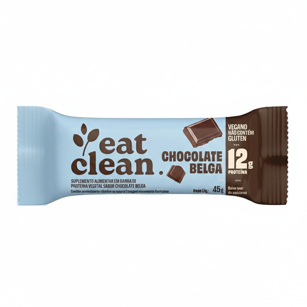 Barrinha Vegana de Chocolate Belga - Eat Clean