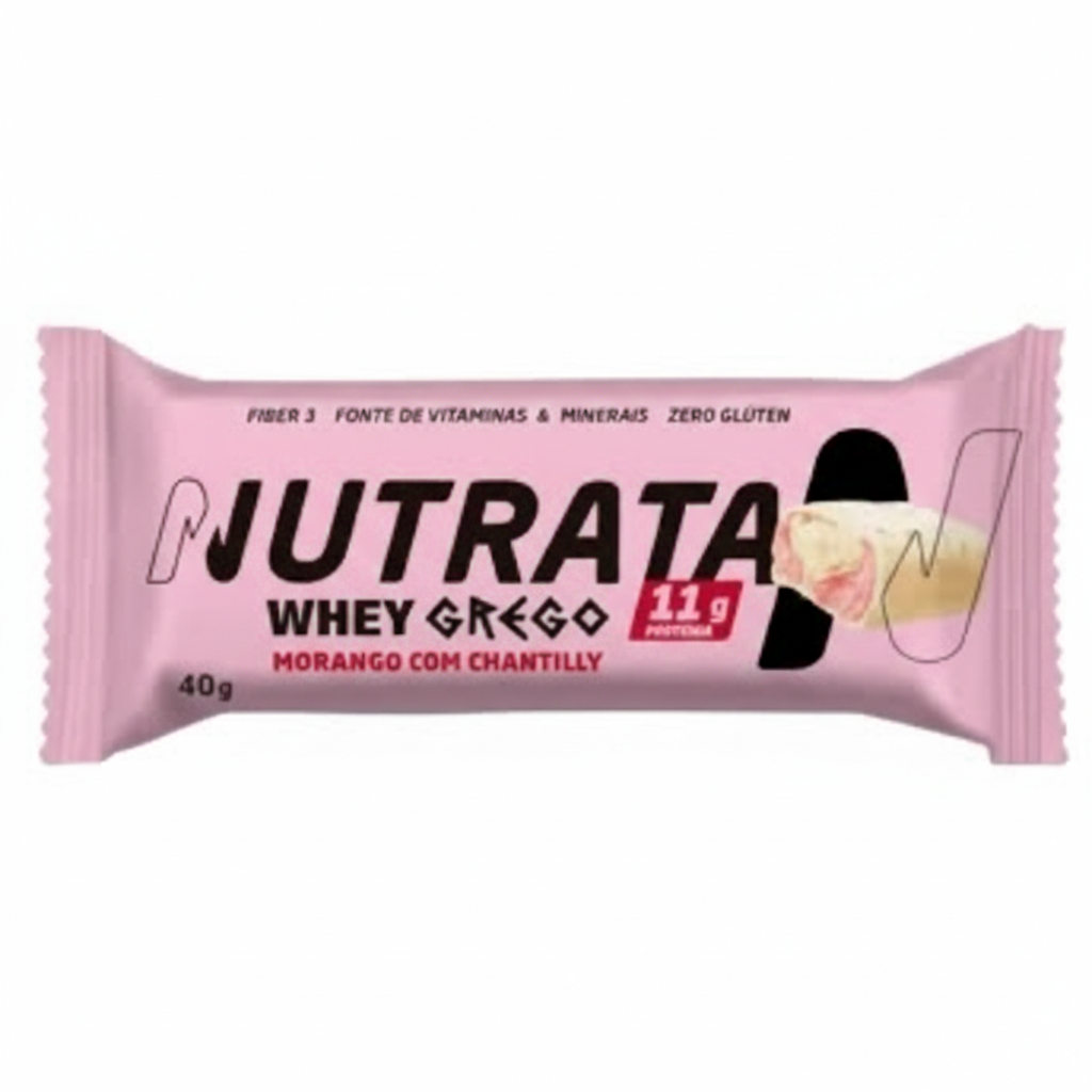 Barrinha Morango com Chantilly - Nutrata 