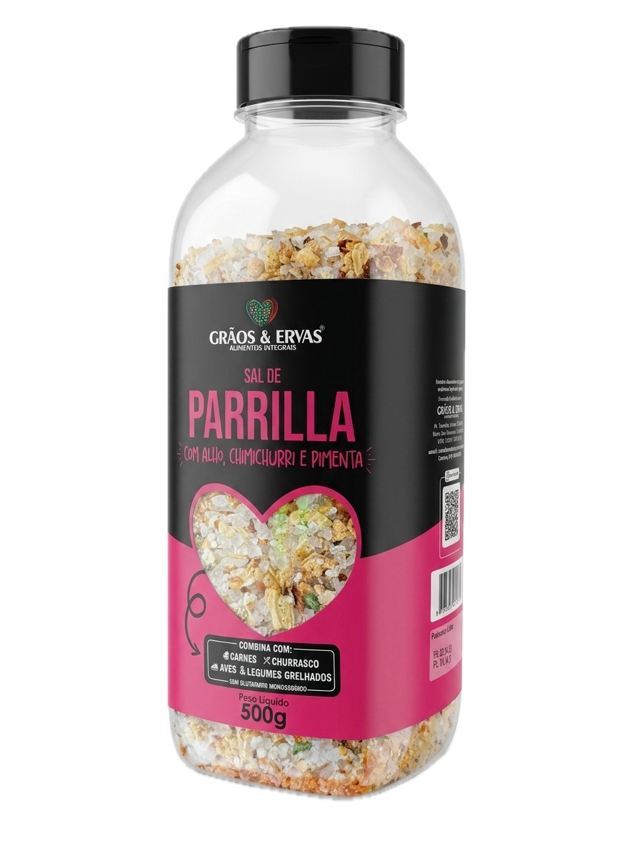 Sal de Parrilha com Alho, Chimichurri e Pimenta - G&E