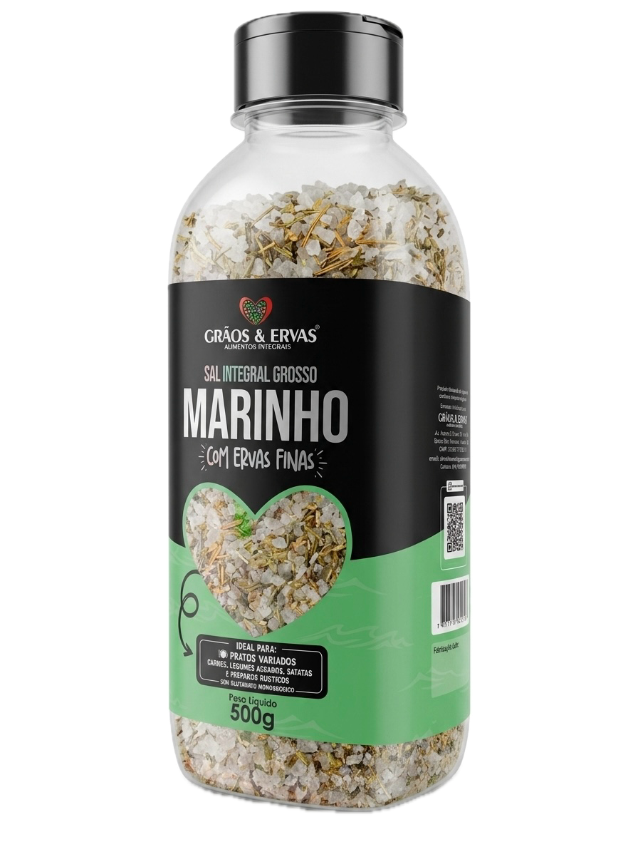 Sal Integral Grosso Marinho com Ervas Finas - G&E