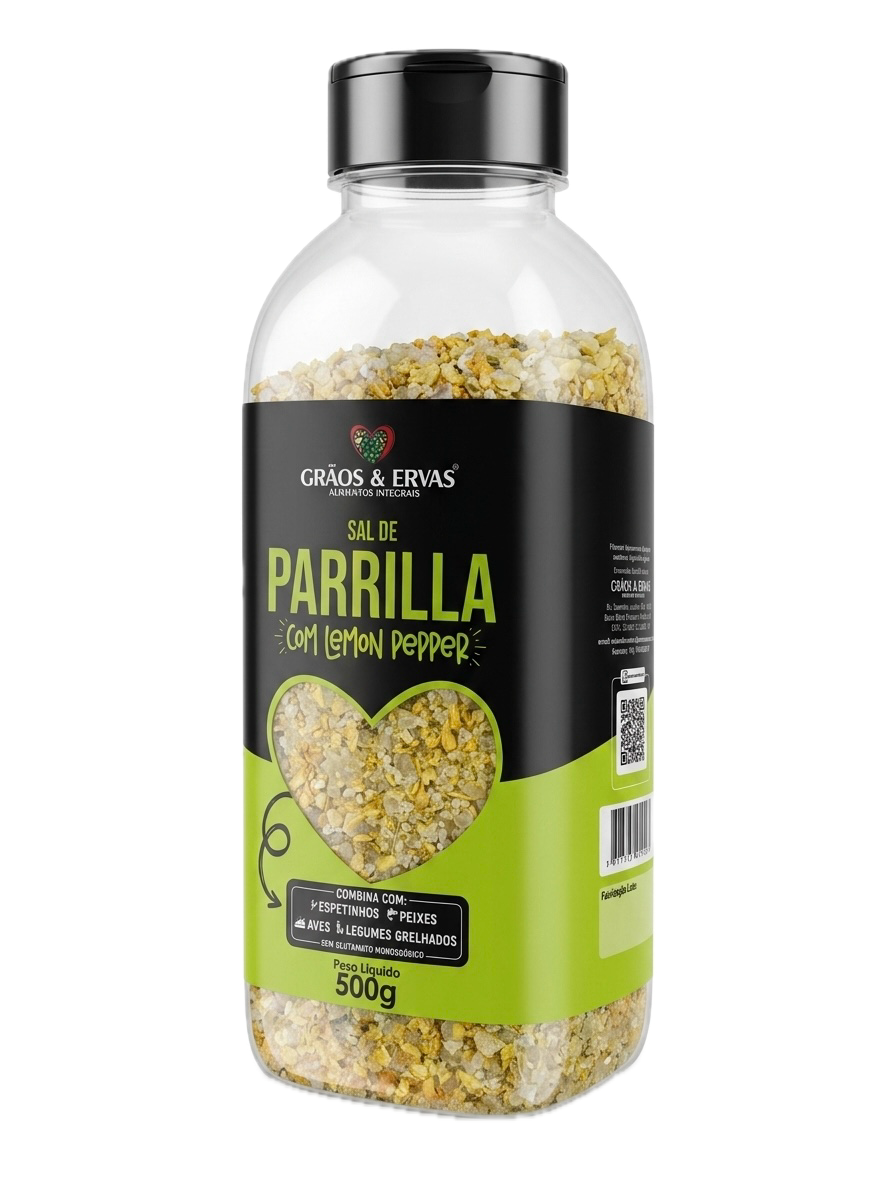 Sal de Parrilha com Lemon Pepper