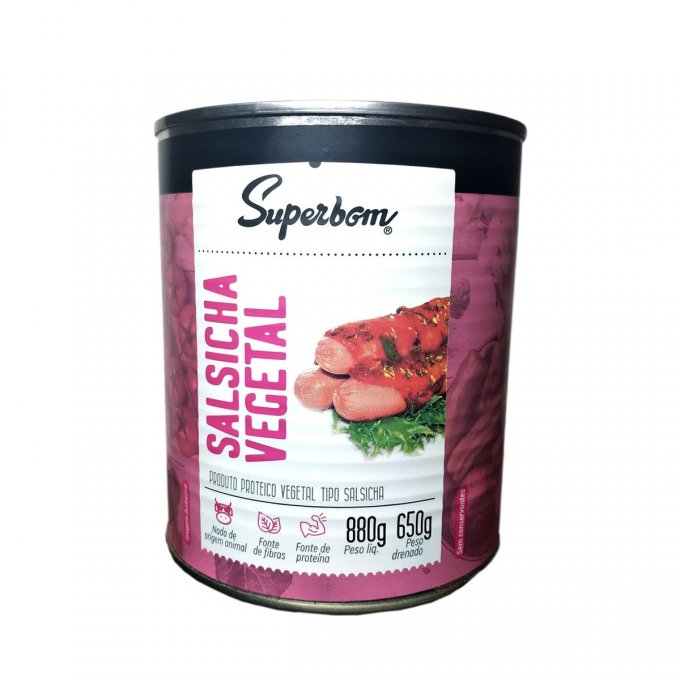 Salsicha de soja vegetal Superbom
