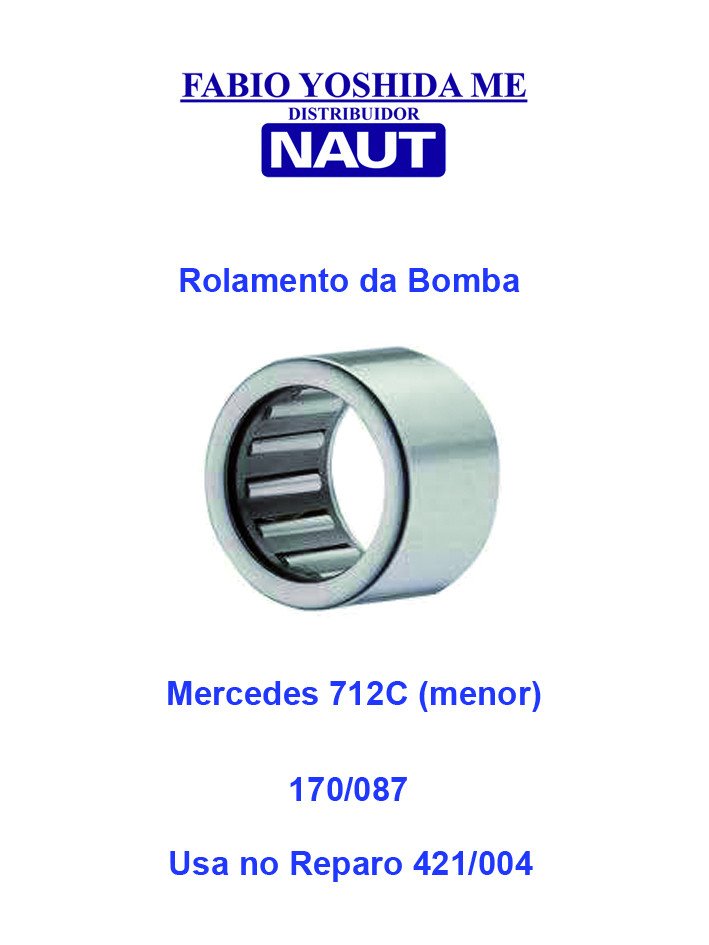 Rolamento da Bomba Mercedes 712C - Menor