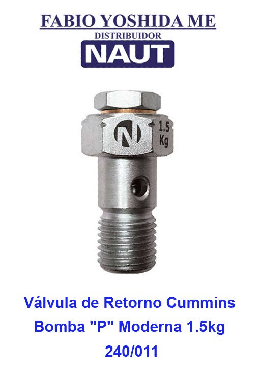 Válvula de Retorno do Cummins Bomba 