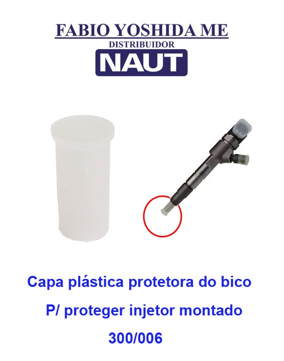 Capa Plástica Protetora Bico Injetor montado