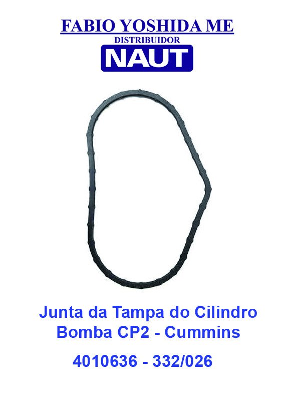 Junta da Tampa do Cilindro da Bomba CP2 - Cummins - 4010636
