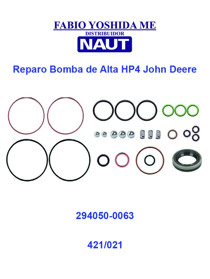 Reparo da Bomba de Alta HP4 - John Deere Harvest / Forwarder 6081T - 294050-0063 RE519597