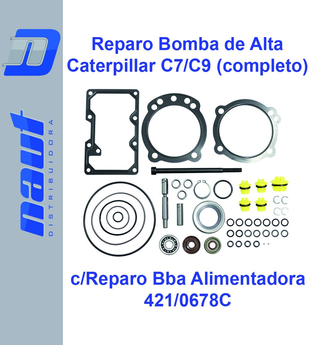 Reparo da Bomba de Alta + da Bomba Alimentadora Caterpillar C7 / C9 - Completo