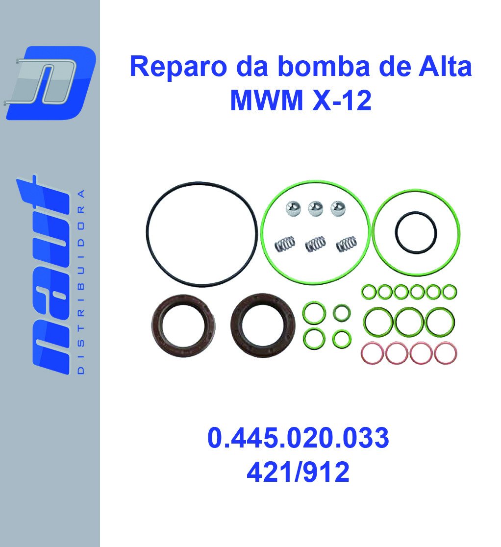 Reparo da Bomba de ALta CP3 - MWM X12 ou Série 12 - 0.445.020.033