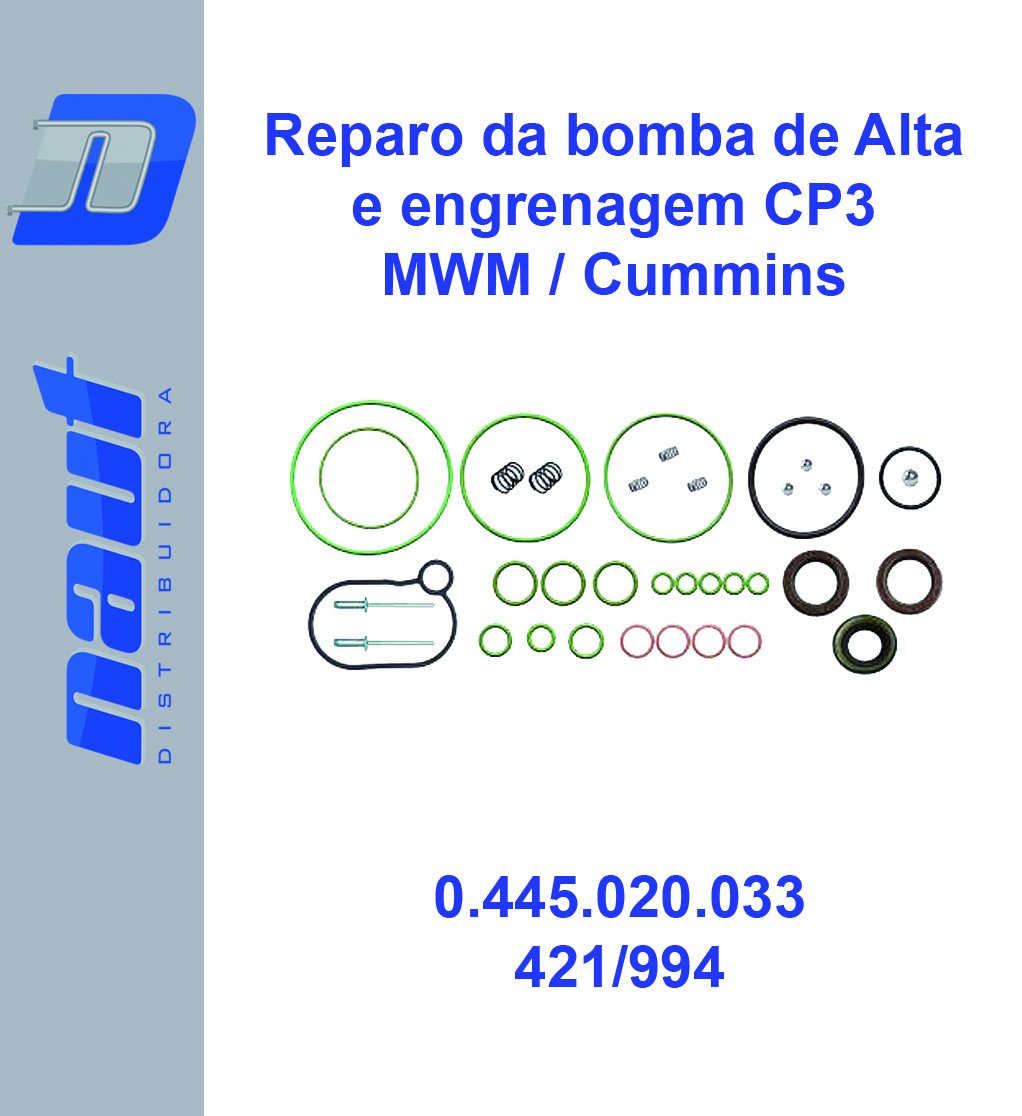 Reparo da Bomba de Alta + Engrenagem CP3 - 0.445.020.033