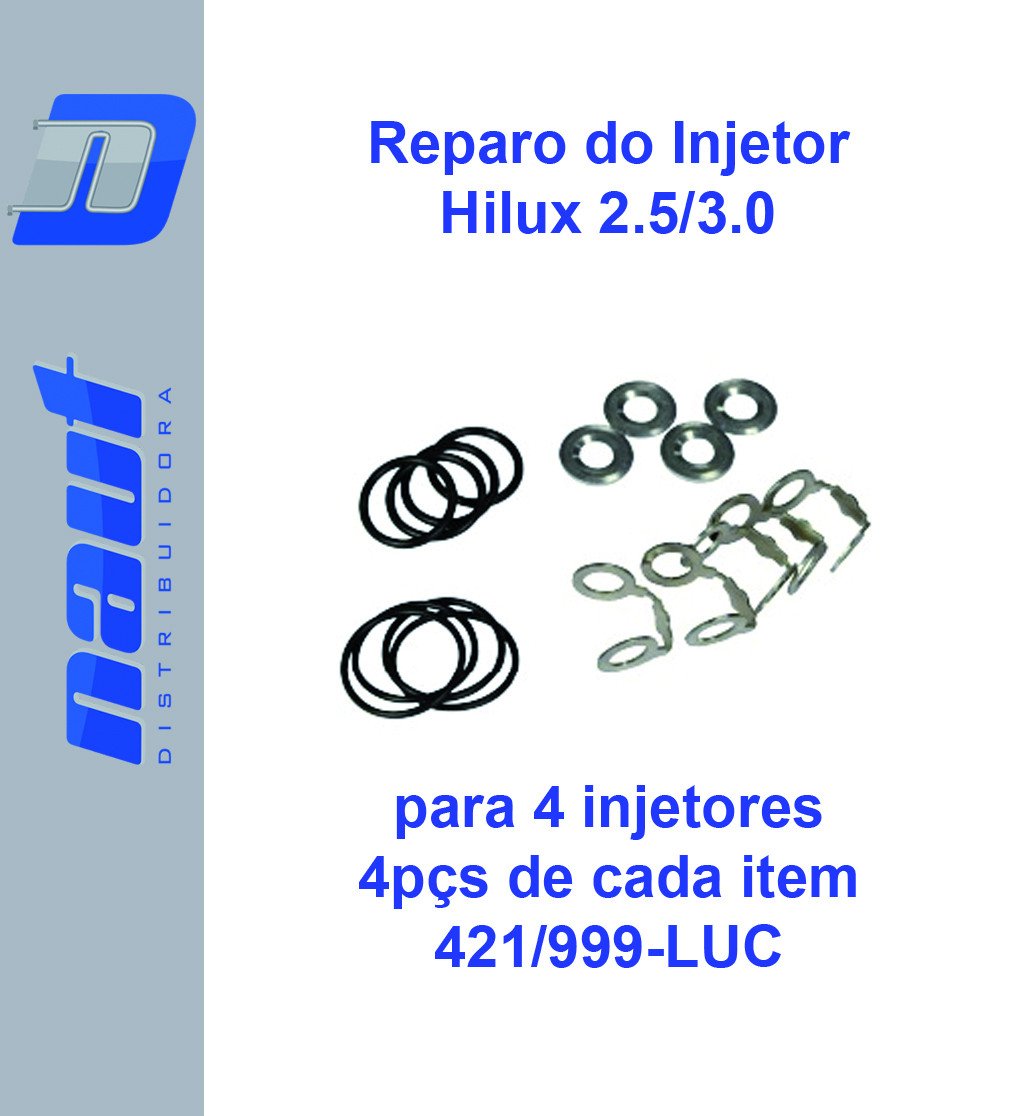 Reparo dos Injetores Denso - Hilux / Triton - Completo c/ arruelas