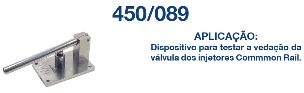 Ferramenta p/ Testar a Vedação da Válvula do Injetor