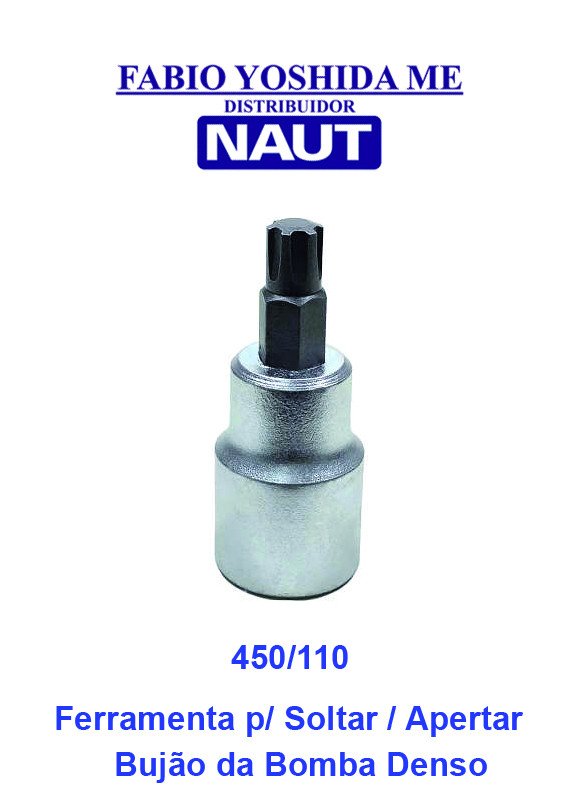 Ferramenta para Soltar e Apertar o Bujão das Bombas Denso