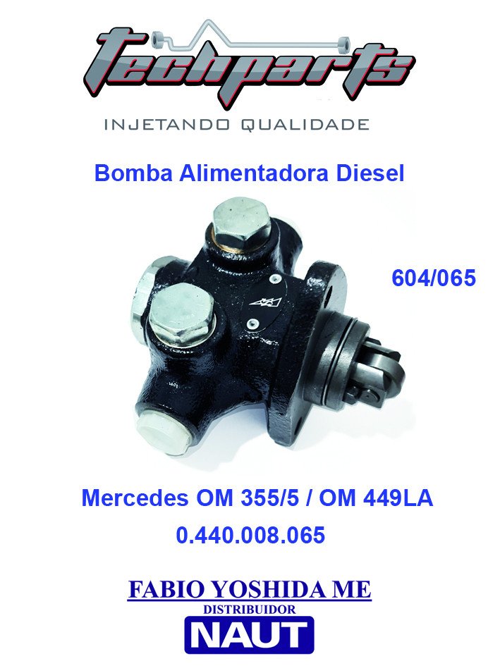 Bomba Alimentadora Mercedes 355/5 OM 449LA - PD17 - 0.440.008.065 - 0.440.008.009