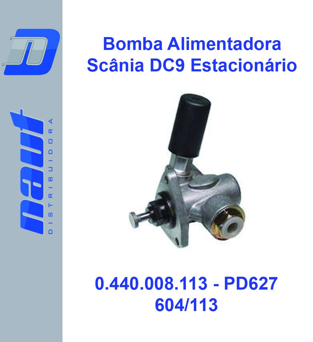 Bomba Alimentadora Scania DC9 Estacionário - PD627 - 0.440.008.113