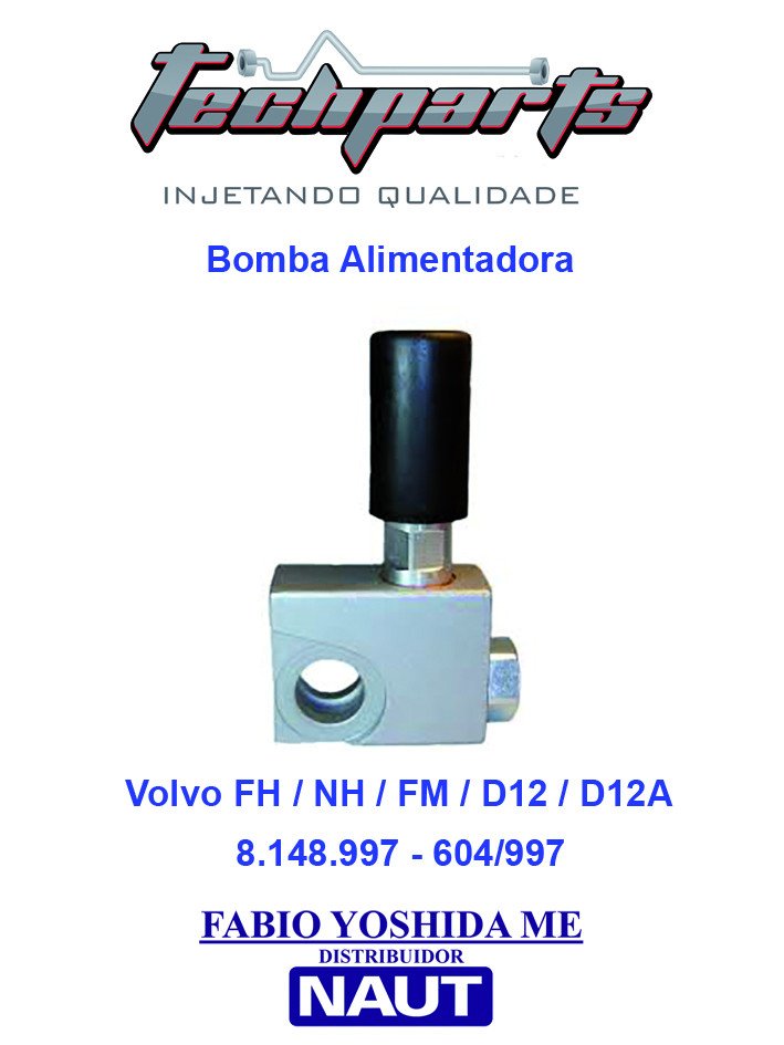 Bomba Alimentadora Volvo FH / NH / FM / D12 / D12A - 8149997 - PD997