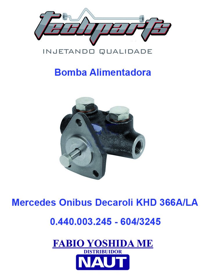 Bomba Alimentadora Mercedes Decaroli Ônibus KHD OM 366LA - PD028 - 0.440.003.245