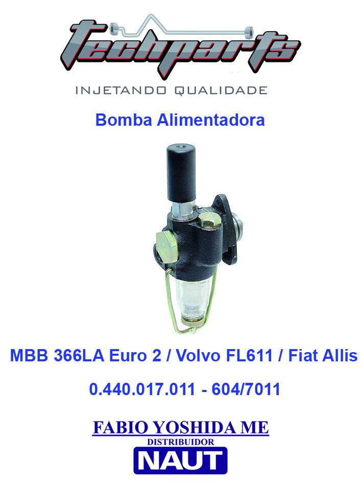 Bomba Alimentadora Mercedes 366 LA Euro 2 / Volvo FL611 / Fiat Allis PD011 0.440.017.011