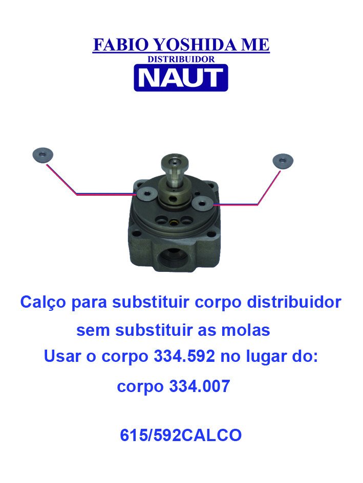 Calço p/ Adaptação do corpo sem trocar as molas.