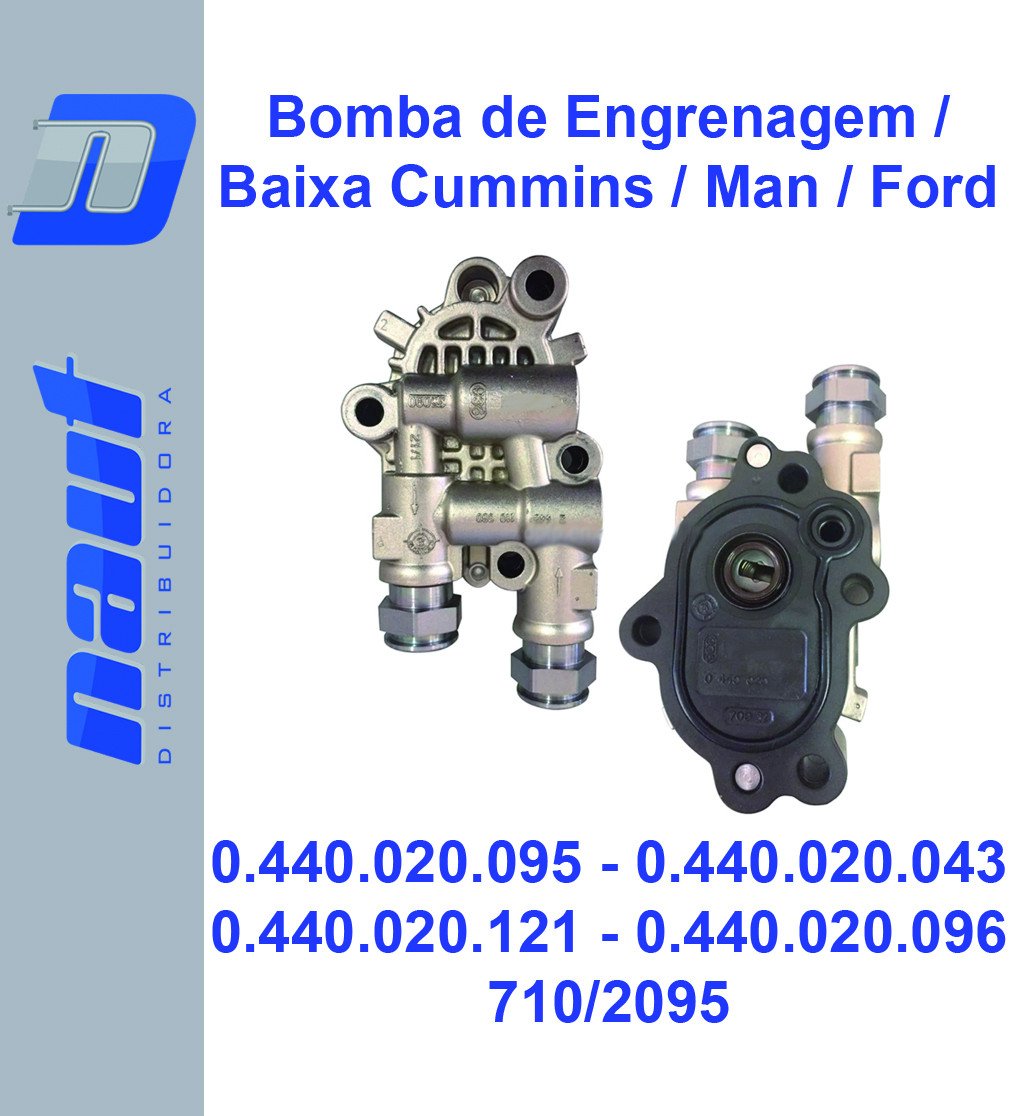 Bomba de (baixa) Engrenagem Cummins / Man / Ford 0.440.020.095 0.440.020.043 0.440.020.121 0.440.020.096