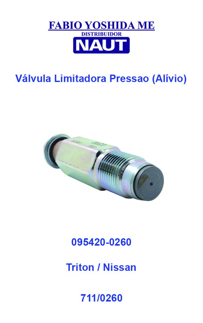 Válvula Limitadora de Pressão (Alívio) Triton / Nissan 095420-0260