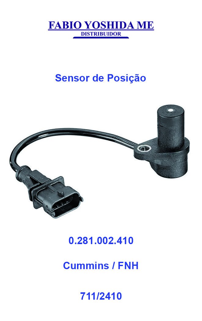 Sensor de Rotação Cummins / Ford New Holland 0.281.002.410