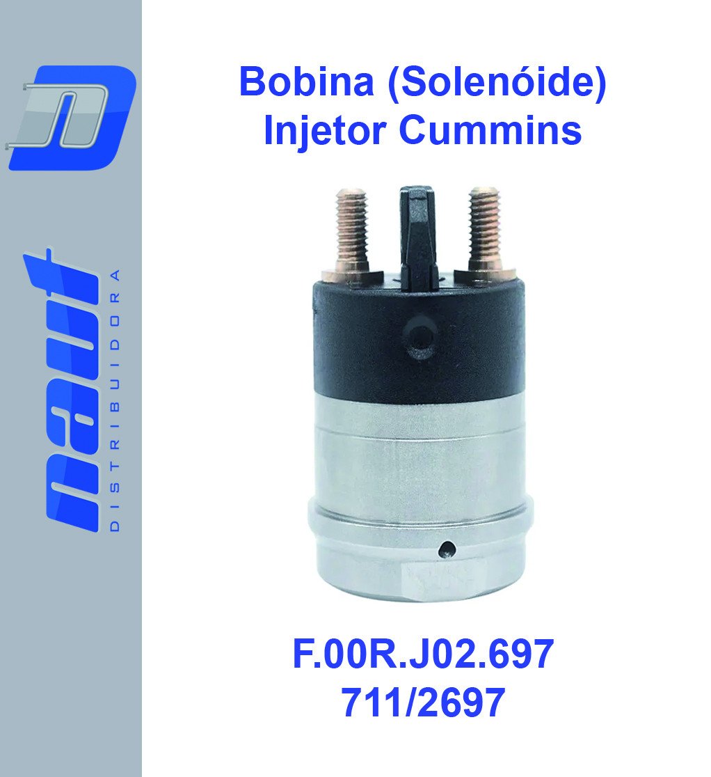 Bobina (solenoide) do Injetor Cummins (Magneto) F.00R.J02.697