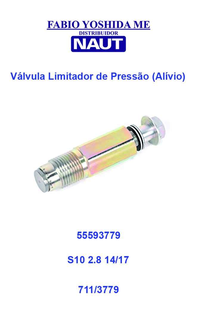 Válvula Limitadora de Pressão (alívio) S10 2.8 2014/2017 55593779