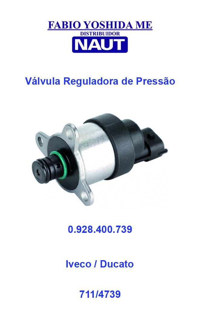 Válvula Reguladora de Pressão Iveco / Ducato 0.928.400.739